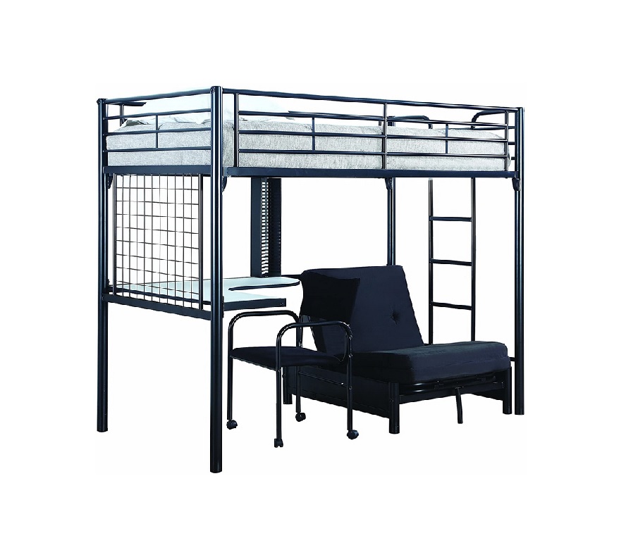 corner bunk beds with desk